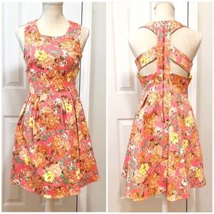 🌼2/$30🌼 Ark & Co floral pattern dress with back cutout
